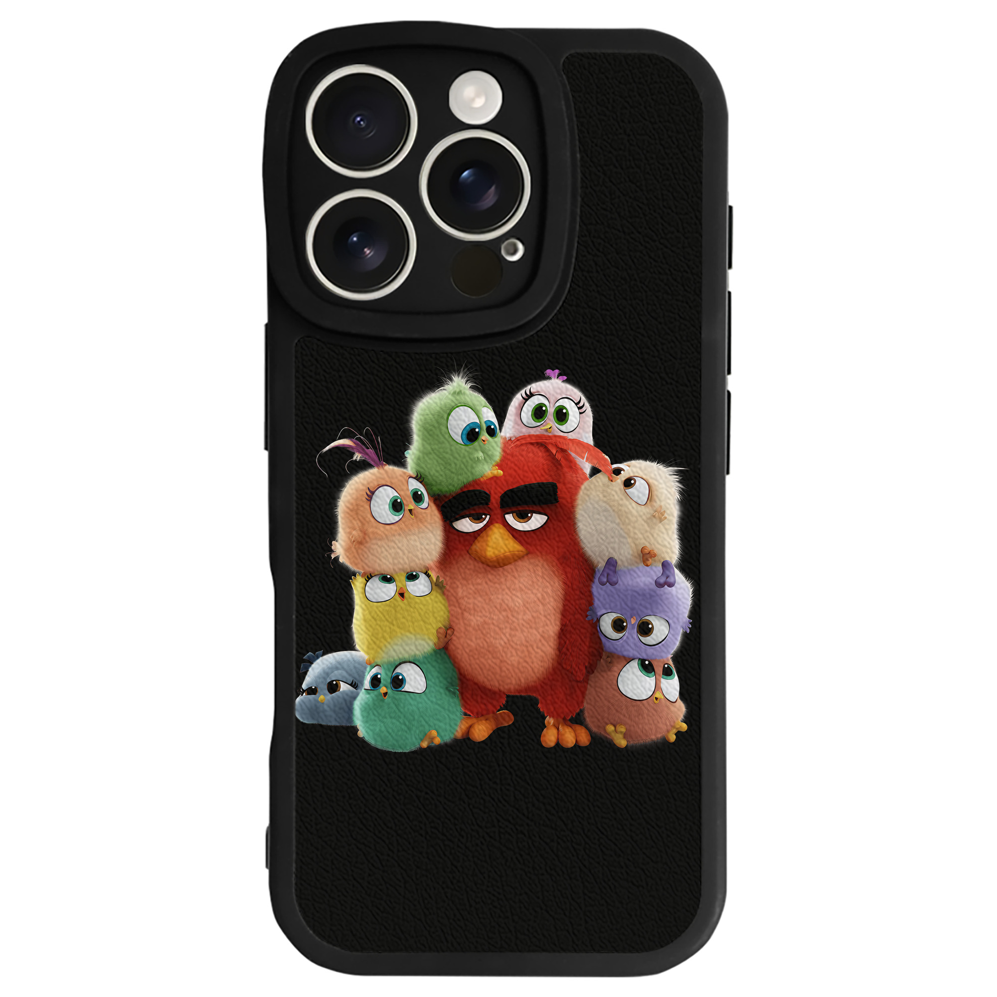 （画像用） Angry Birds アングリーバード 【iPhone 16シリーズ対応】シリコンスマホケース（レザー調） 材質：シリコン